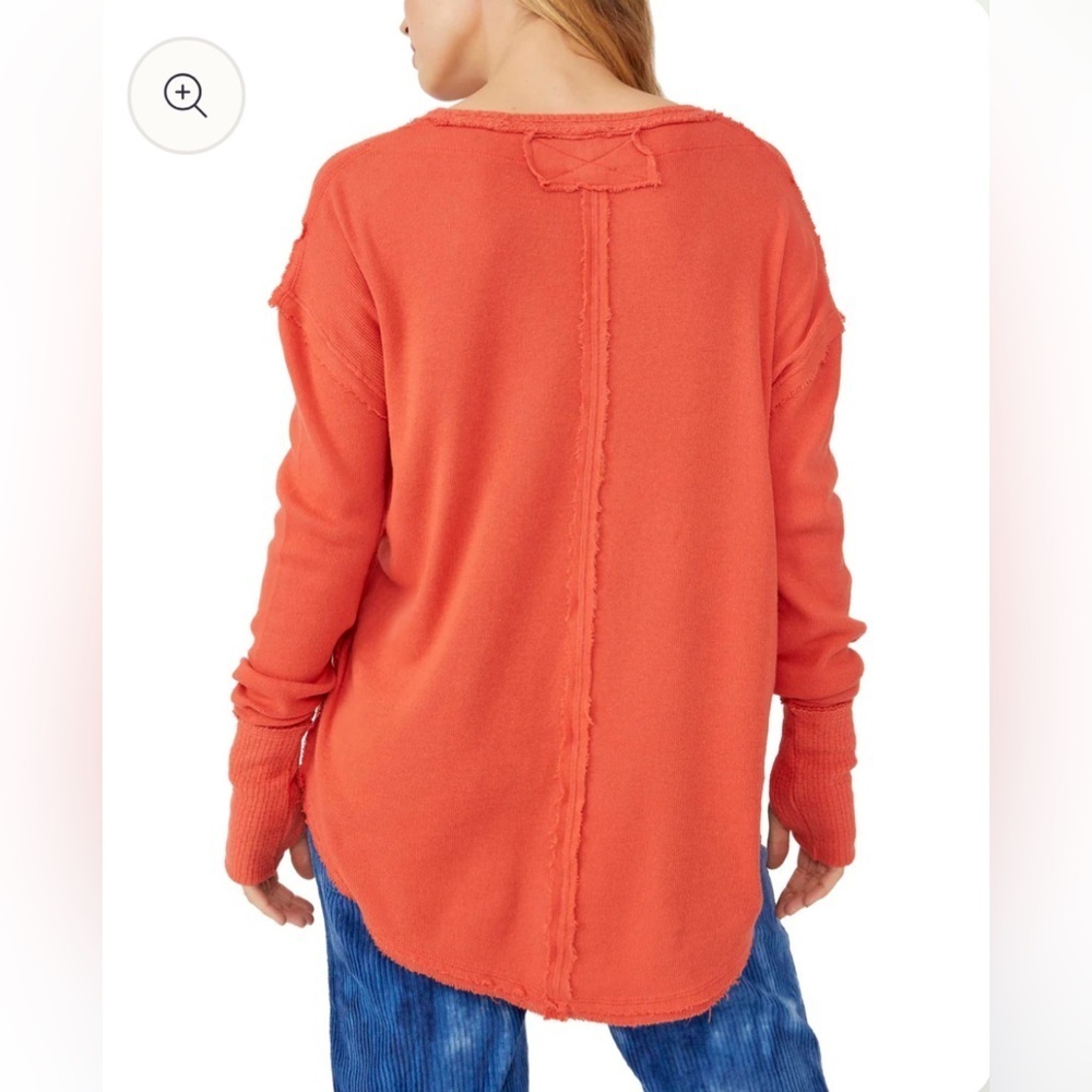 NWOT Free People Colby Long Sleeve Tee - Picture 2 of 8